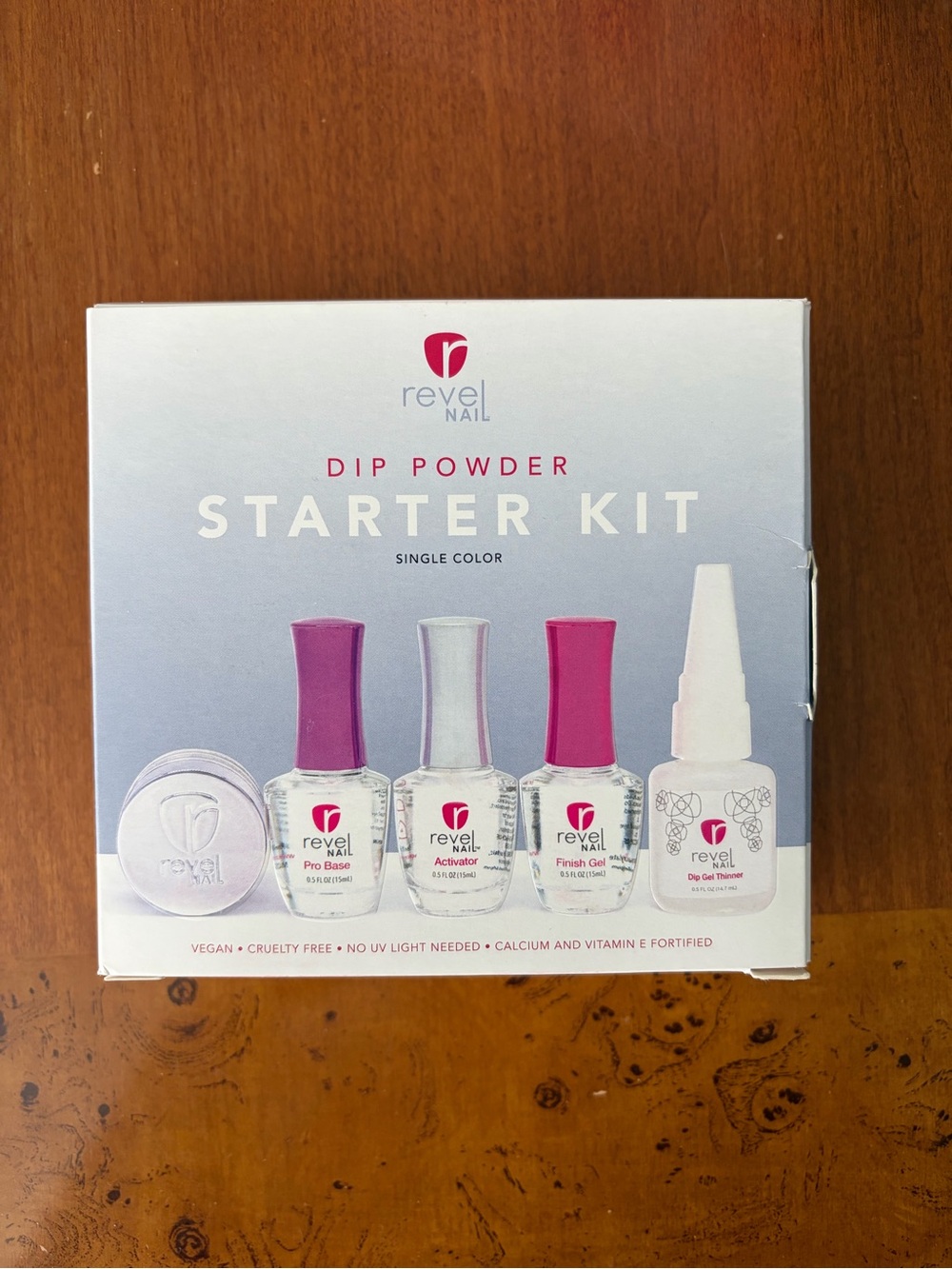 Revel Nail Dip Powder Starter Kit - “Stunned” metallic purple